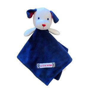 Baby Starter Lets Go Racing Plush Dog Lovey Red Blue